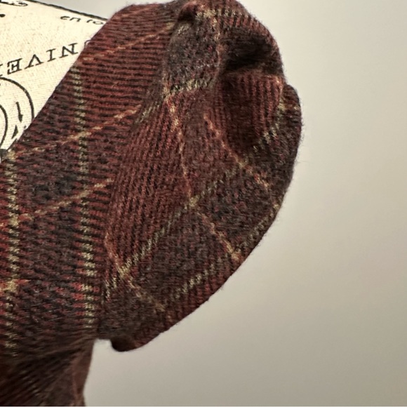 Gorgeous Burgundy Plaid Nanette Lepore Dress Size 4 - Picture 3 of 6